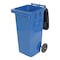 Vestil 32 Gal Poly Trash Can, Blue TH-32-BLU - alternate 5